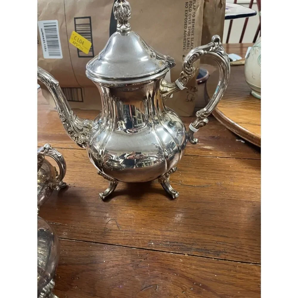 Towle silver plate tea set